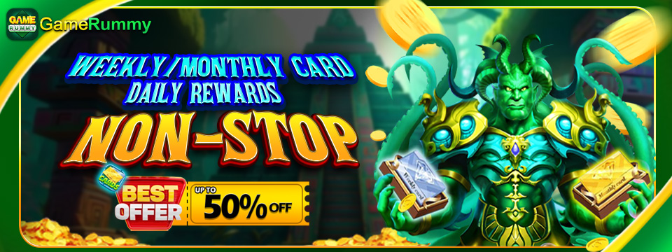 Game Rummy Weekly & Monthly Card - Daily Rewards